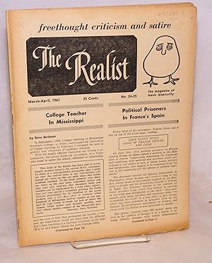 The realist [nos.24-25]; freethought criticism and satire; the magazine of basic insecurity