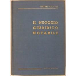 Bild des Verkufers fr Il negozio giuridico notarile zum Verkauf von Libreria Antiquaria Giulio Cesare di Daniele Corradi