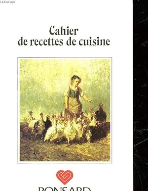 Image du vendeur pour CAHIER DE RECETTES DE CUISINE mis en vente par Le-Livre