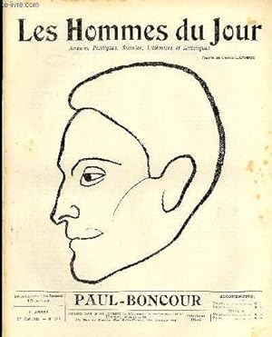 Seller image for LES HOMMES DU JOUR N 175. PAUL BONCOUR. for sale by Le-Livre