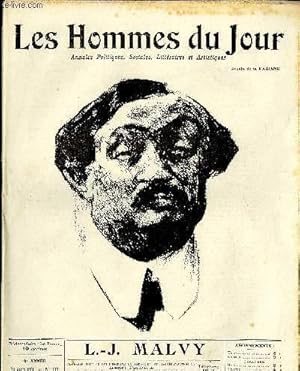 Seller image for LES HOMMES DU JOUR N 177. L.-J. MALVY. for sale by Le-Livre