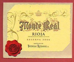 Imagen del vendedor de Etiqueta: MONTE REAL. Reserva 2006. a la venta por angeles sancha libros