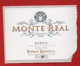 Imagen del vendedor de Etiqueta: MONTE REAL. Crianza 2010. a la venta por angeles sancha libros