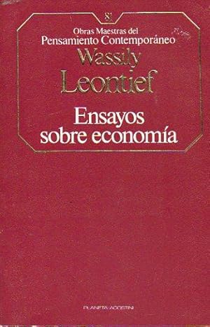 Immagine del venditore per ENSAYOS SOBRE ECONOMA. Trad. J. Garca Durn. venduto da angeles sancha libros