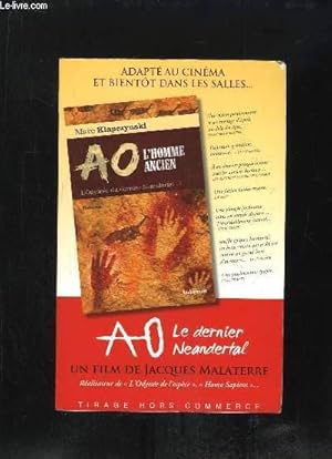 Image du vendeur pour AO L HOMME ANCIEN. TOME 1: L ODYSEE DU DERNIER NEANDERTAL. mis en vente par Le-Livre