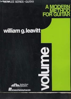 Imagen del vendedor de A MODERN METHOD FOR GUITAR - VOLUME 1. a la venta por Le-Livre