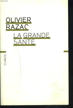 Image du vendeur pour LA GRANDE SANTE mis en vente par Le-Livre