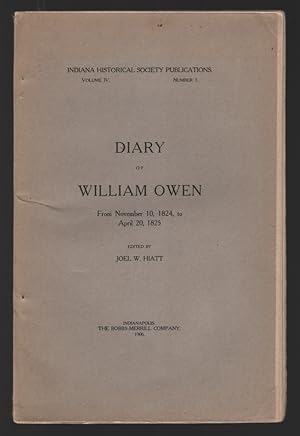 Diary of William Owen from Nov. 10, 1824 to April 20, 1825