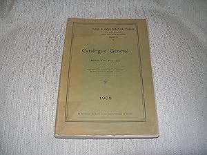 Seller image for CATALOGUE GENERAL 1905. for sale by Nouvene Sylvie