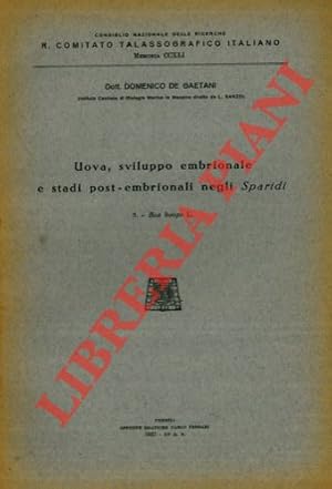 Uova, sviluppo embrionale e stadi post-embrionali negli Sparidi. 5. Box boops L.