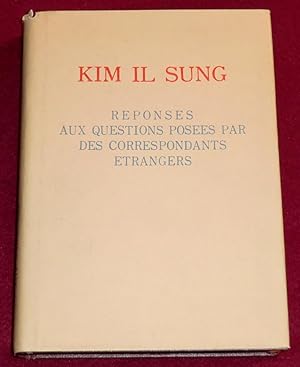 Immagine del venditore per REPONSES AUX QUESTIONS POSEES PAR DES CORRESPONDANTS ETRANGERS venduto da LE BOUQUINISTE