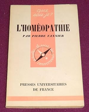 Image du vendeur pour L'HOMEOPATHIE mis en vente par LE BOUQUINISTE