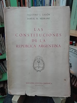 Imagen del vendedor de Las Constituciones De La Repblica Argentina a la venta por Librera El Pez Volador