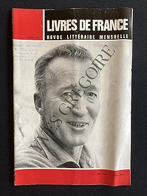 LIVRES DE FRANCE (revue littéraire mensuelle)-MAI 1966