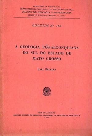 DEPARTAMENTO NACIONAL DA PRODUÇAO MINERAL DIVISAO DE GEOLOGIA E MINERALOGIA. Boletim No. 163. A g...