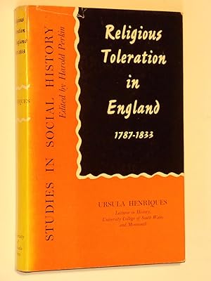 Seller image for Religious Toleration in England, 1787-1833 for sale by Bowman Books