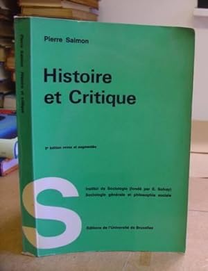 Bild des Verkufers fr Historie Et Critique zum Verkauf von Eastleach Books