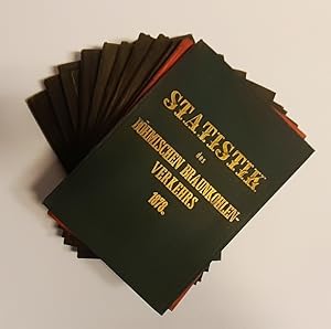 Statistik des Böhmischen Braunkohlen-Verkehrs. 13 Bände: 1878-1889 und 1898 (= 10.-21 und 30. Jg.).