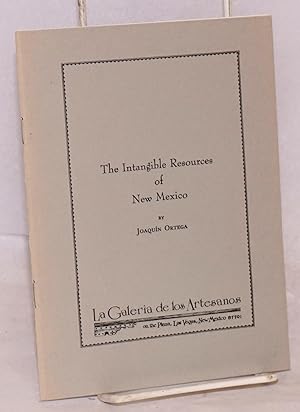 Seller image for The Intangible Resources of New Mexico for sale by Bolerium Books Inc.