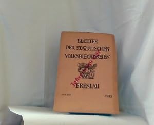 MONATSBLÄTTER DER STÄDTISCHEN VOLKSBÜCHEREIEN. - V. Jahrgang. Januar 1933 ( Inhalt: Jahresschau 1...