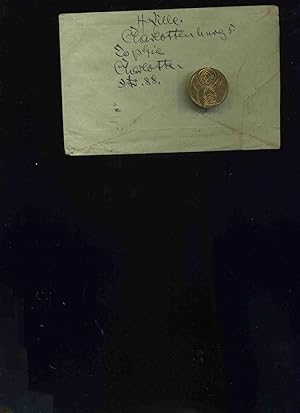 Briefkuvert mit der Handschrift von Heinrich Zille, Adressiert, Datiert mit Poststempel auf 27. 4...