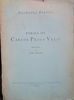 Imagen del vendedor de Poesa de Carlos Pezoa Vliz. Prlogo de Juan Negro a la venta por Librera Monte Sarmiento