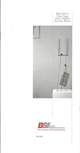 Imagen del vendedor de Daniel Buren - Tony Cragg - Fausto Melotti - Lawrence Weiner Catalogue publisehd by BSI Lugano a la venta por �ART...on paper - 20th Century Art Books