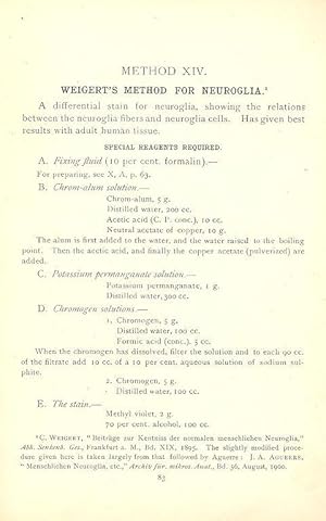 Neurological Technique : some special histological methods employed for the study of the nervous ...