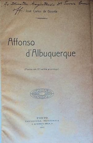 Image du vendeur pour AFFONSO D'ALBUQUERQUE. mis en vente par Livraria Castro e Silva