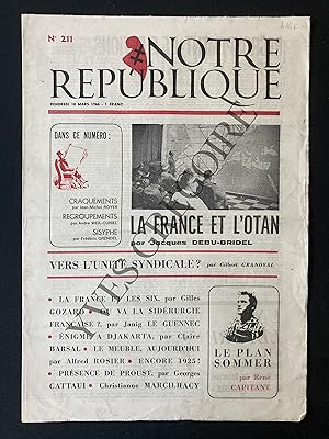 NOTRE REPUBLIQUE-N°211-VENDREDI 18 MARS 1966