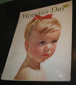 Woman's Day July 1952 child with red bow in hair