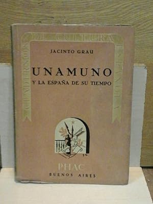 Immagine del venditore per UNAMUNO Y LA ESPAA DE SU TIEMPO. venduto da DEL SUBURBIO  LIBROS- VENTA PARTICULAR