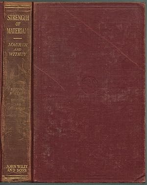 Imagen del vendedor de STRENGTH OF MATERIALS, Second Edition, Revised and Enlarged a la venta por SUNSET BOOKS