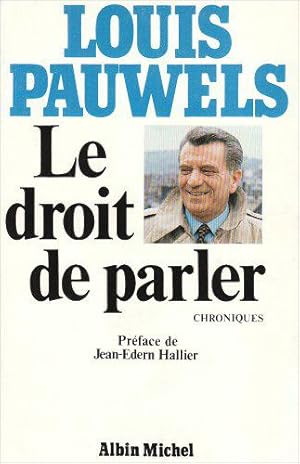 Seller image for Le Droit de Parler for sale by JLG_livres anciens et modernes