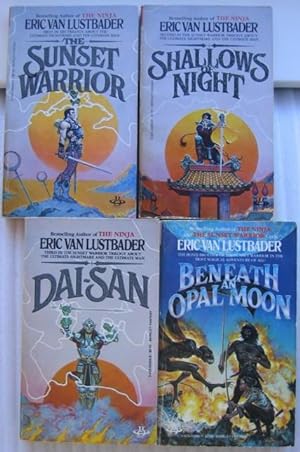 Seller image for Sunset Warrior cycle: book 1 - Sunset Warrior; book 2 - Shallows of Night book 3 - Dai-San; book 4 - Beneath an Opal Moon -(4 book fantasy series "Sunset Warrior Cycle")- for sale by Nessa Books