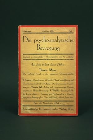 Seller image for Die psychoanalytische Bewegung. I. Jahrgang. Heft 1, Mai-Juni 1929. for sale by Antiquariat Dr. Wolfgang Wanzke