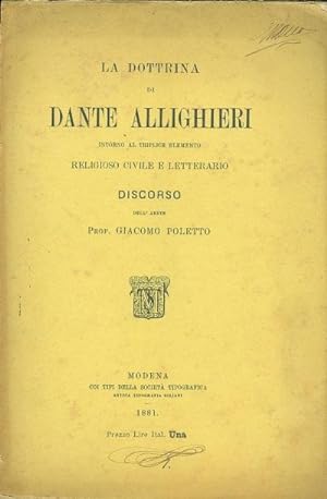 La dottrina di Dante Alighieri