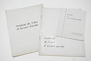 Image du vendeur pour Festival de l'art d'avant-garde 1956 & 1957. 3 volumes mis en vente par Librairie-Galerie Emmanuel Hutin