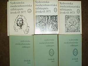 Sydsvenska Medicinhistoriska Sällskapets Årsskrift, Bind I - XVI [1964-1979] [Lacking 4 volumes f...