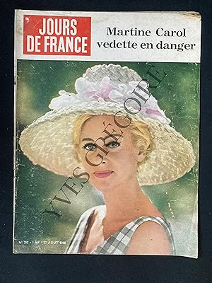 JOURS DE FRANCE-N°302-27 AOUT 1960-MARTINE CAROL