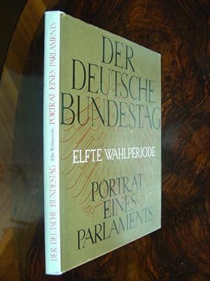 Image du vendeur pour Der Deutsche Bundestag. Elfte Wahlperiode. Portrt eines Parlaments. Texte von Helmut Herles, mit einem Essay von Carlo Schmid. Mit vielen teils farbigen Fotos im Text und auf Tafeln von Hans-Gnther Oed, Werner Schring, Karsten de Ries, J.H. Darchinger u.a. mis en vente par Antiquariat Tarter, Einzelunternehmen,