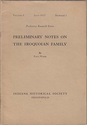 Preliminary Notes on the Iroquoian Family