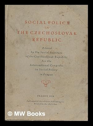 Seller image for Social policy in the Czechoslovak Republic for sale by MW Books Ltd.