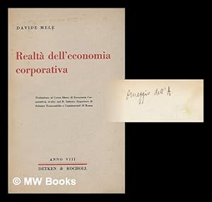 Seller image for Realta` dell'economia corporativa for sale by MW Books Ltd.