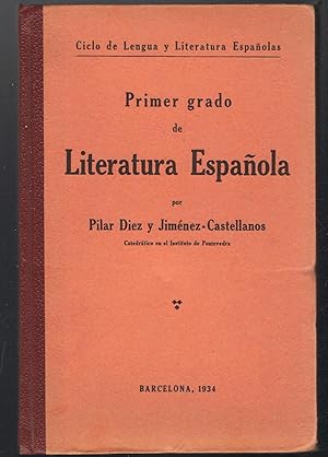 PRIMER GRADO DE LITERATURA ESPAÑOLA.