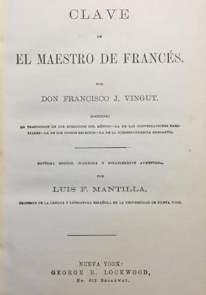 CLAVE DE EL MAESTRO DE FRANCÉS.