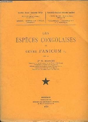 Image du vendeur pour LES ESPECES CONGOLAISES DU GENRE DIGITARIA HALL. - FASCICULE 6 mis en vente par Le-Livre