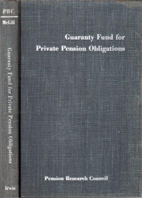 Imagen del vendedor de Guaranty Fund for Private Pension Obligations a la venta por Reflection Publications