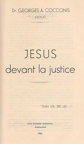 Jésus devant la justice