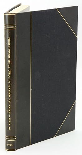 Seller image for Genera des serpents du Congo et du Ruanda-Urundi. for sale by Andrew Isles Natural History Books